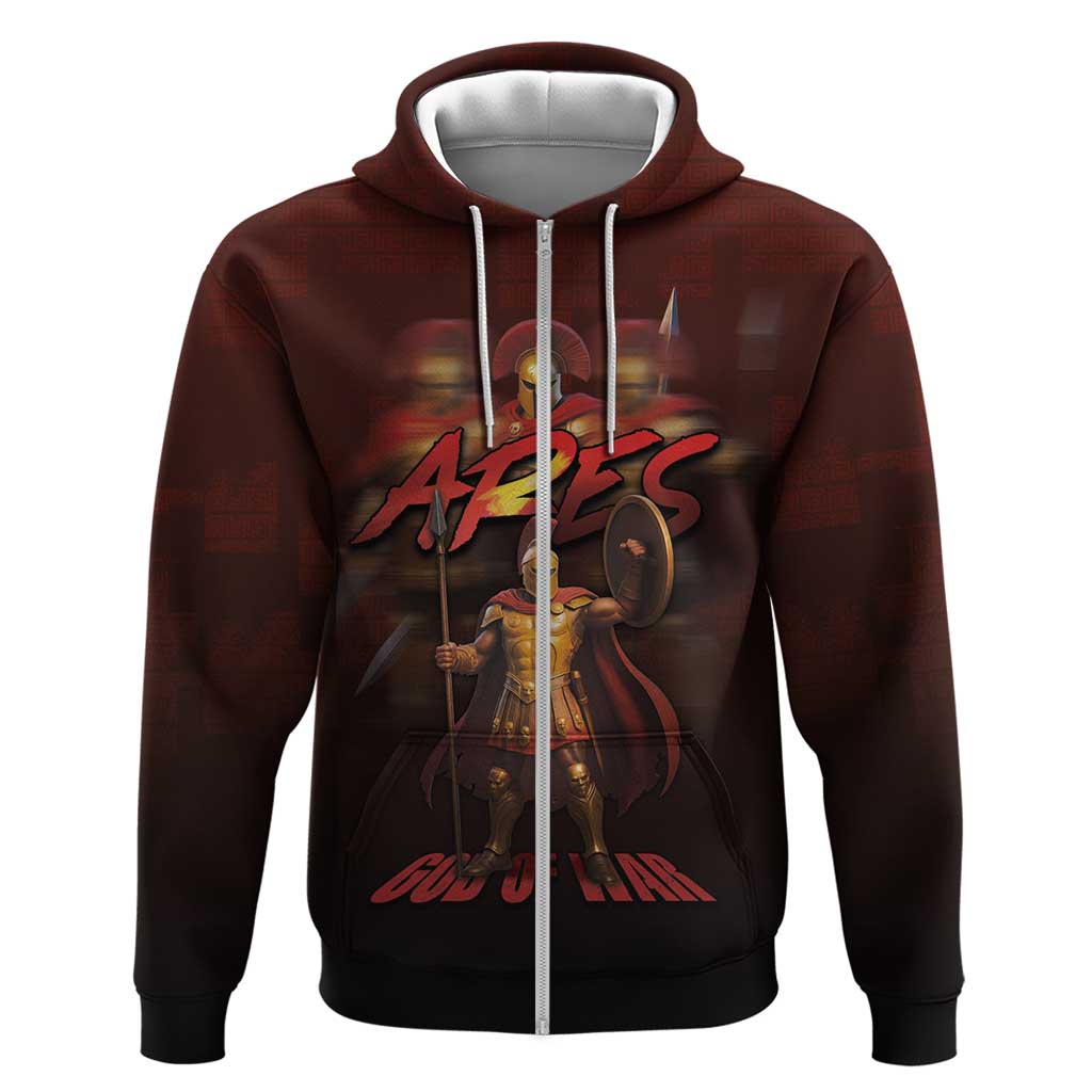 Ancient Greek Ares Hoodie God Of War And Courage DT05