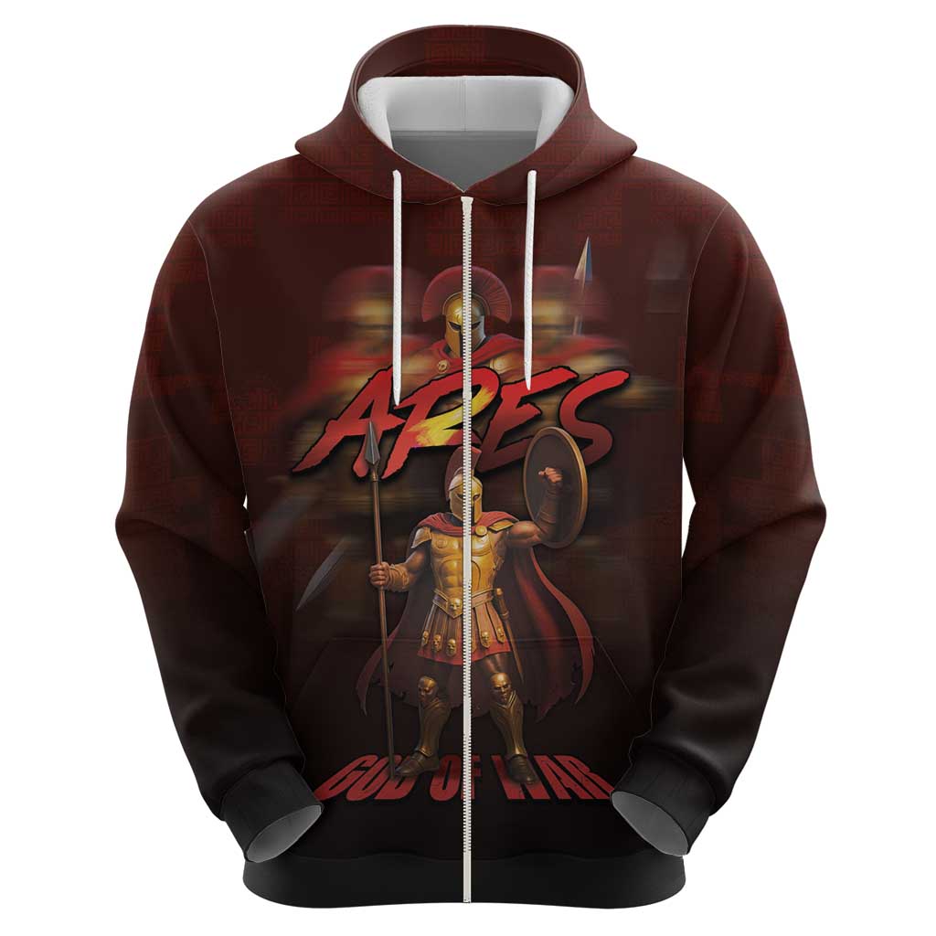 Ancient Greek Ares Hoodie God Of War And Courage DT05