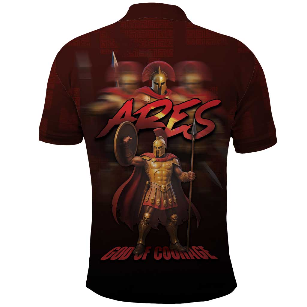 Ancient Greek Ares Polo Shirt God Of War And Courage DT05