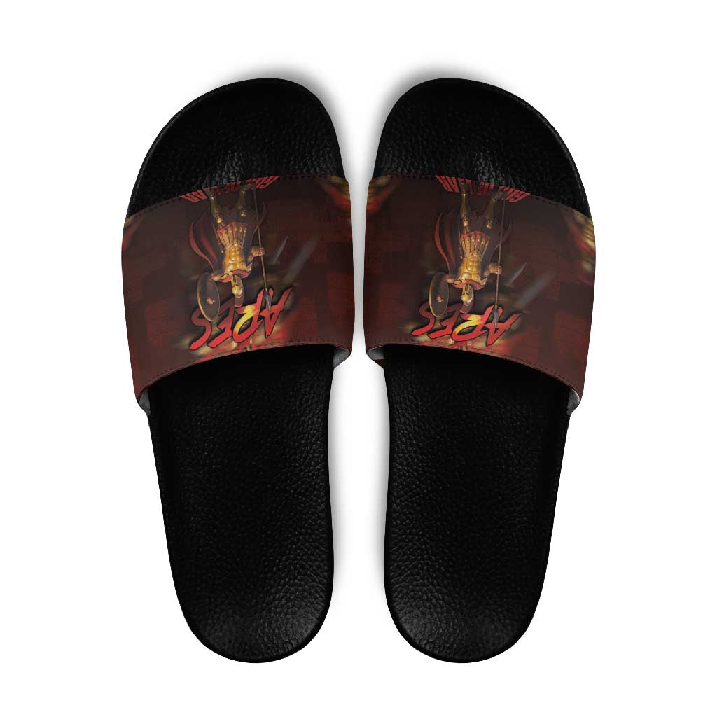 Ancient Greek Ares Slide Sandals God Of War And Courage DT05