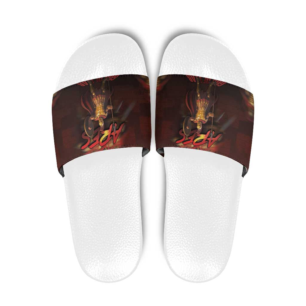 Ancient Greek Ares Slide Sandals God Of War And Courage DT05