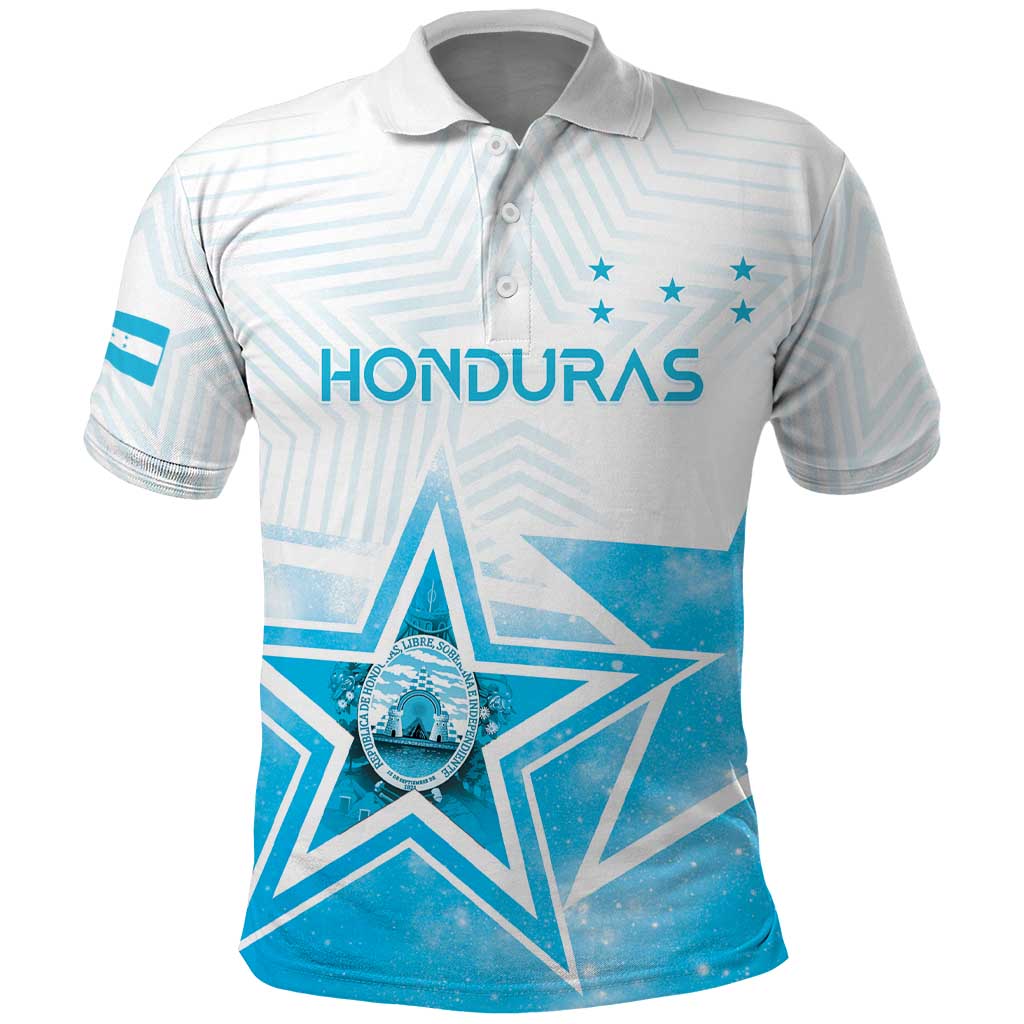 Personalized Honduras Polo Shirt A Nation of Stars Unity in Light DT05