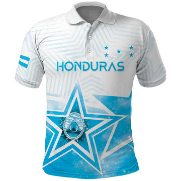 Personalized Honduras Polo Shirt A Nation of Stars Unity in Light DT05
