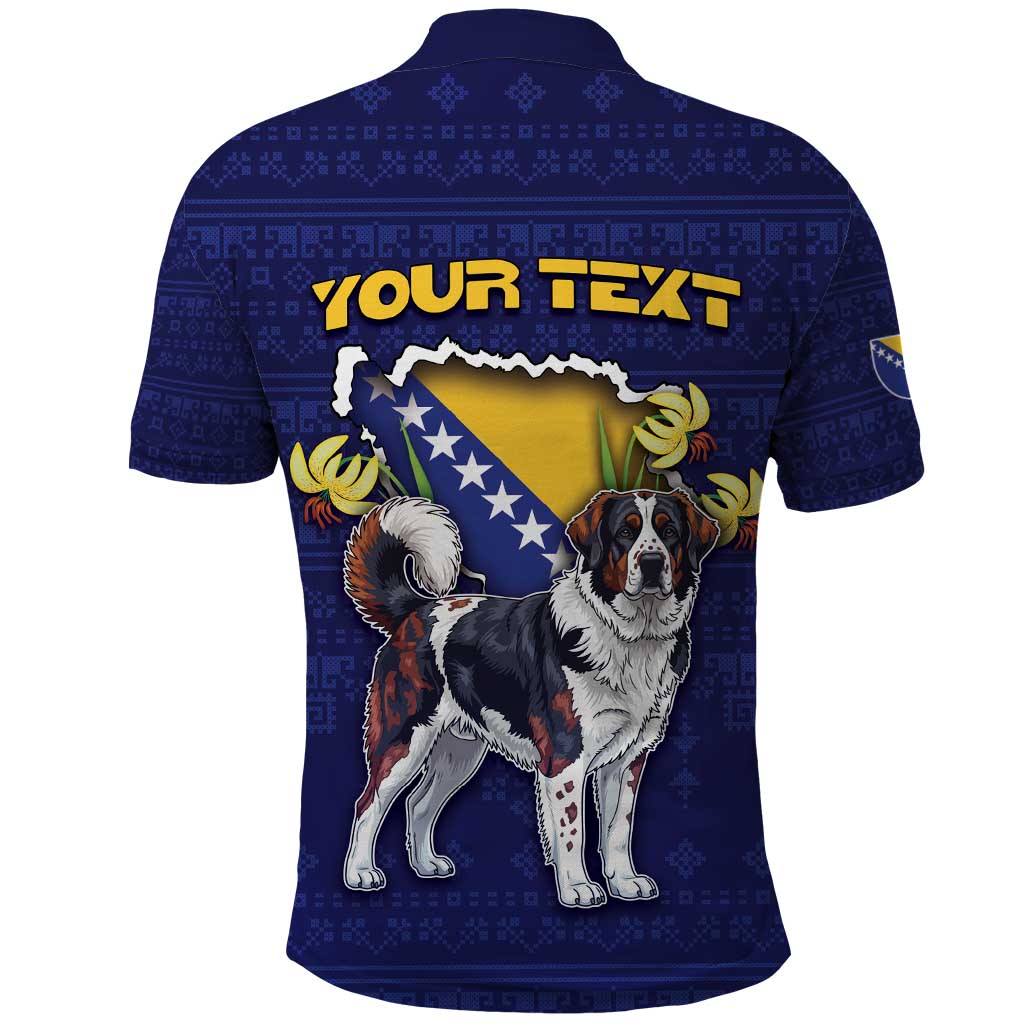 Personalized Bosnia And Herzegovina Polo Shirt The Tornjak With Lilium Bosniacum DT05