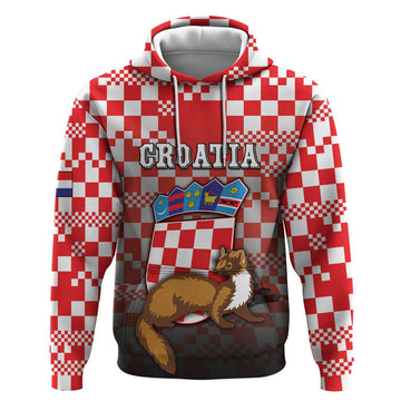Personalized Croatia Hoodie Kuna Zlatica With Symbol DT05