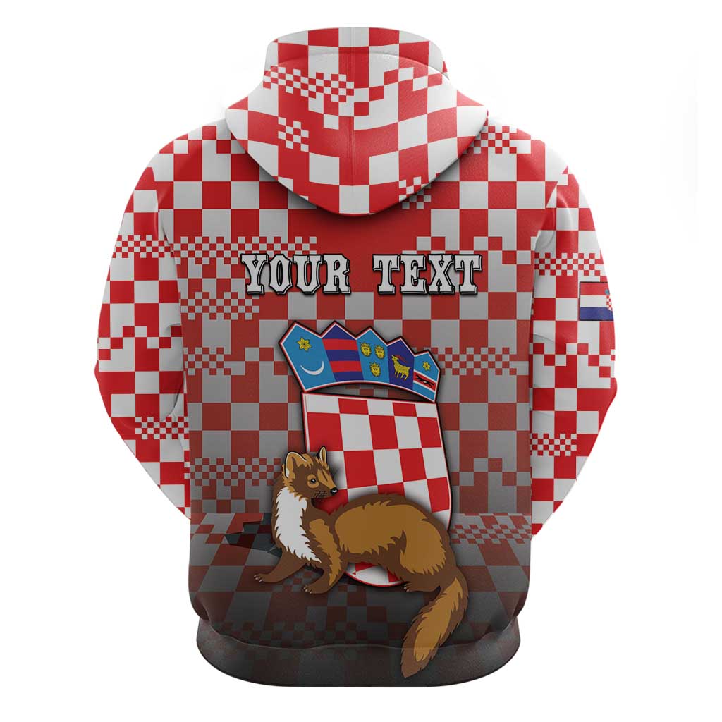 Personalized Croatia Hoodie Kuna Zlatica With Symbol DT05