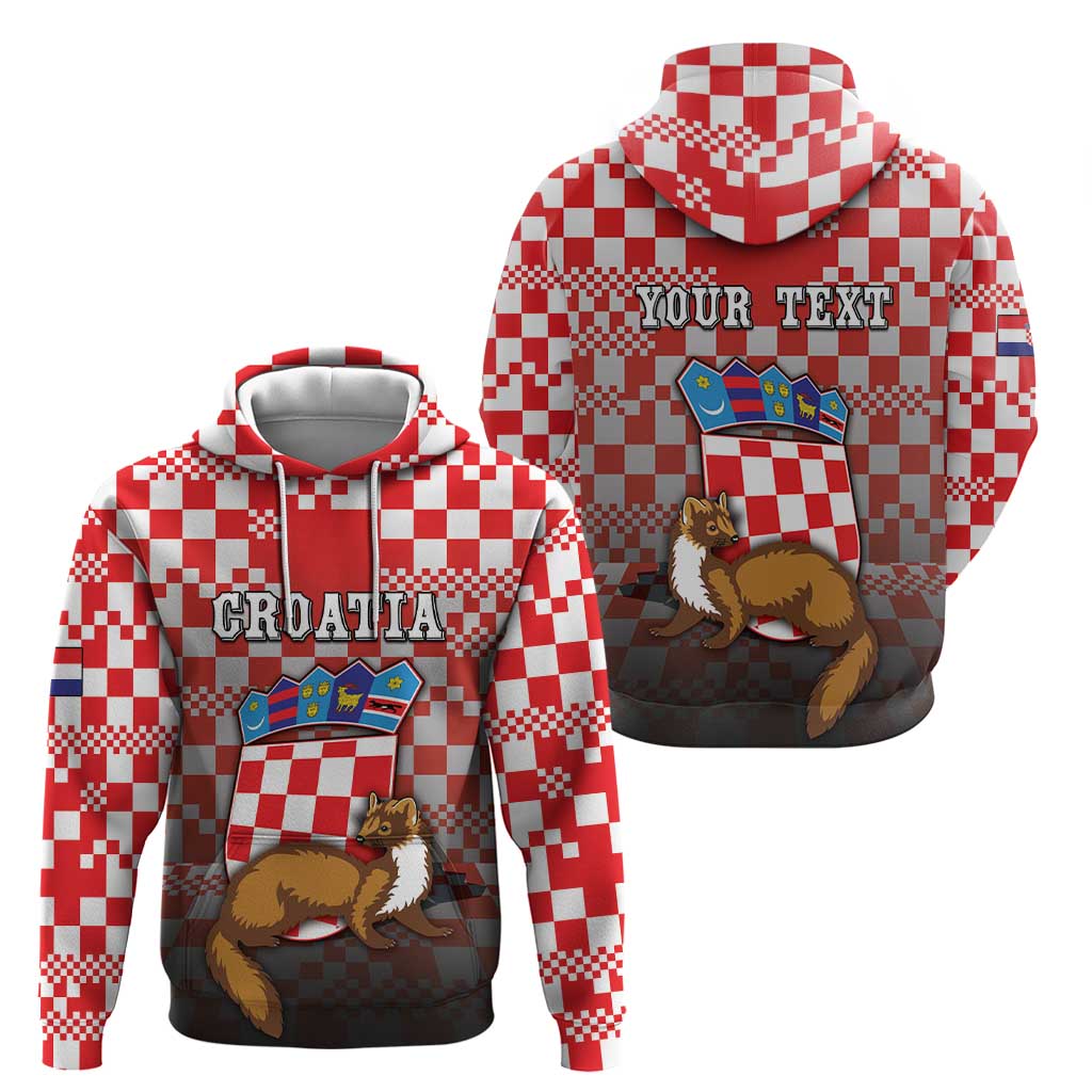 Personalized Croatia Hoodie Kuna Zlatica With Symbol DT05