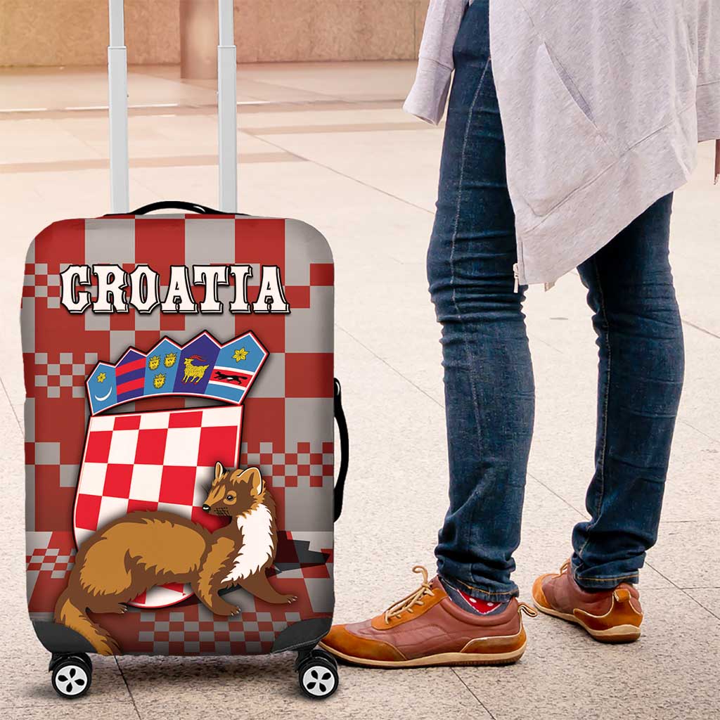 Croatia Luggage Cover Kuna Zlatica With Symbol DT05