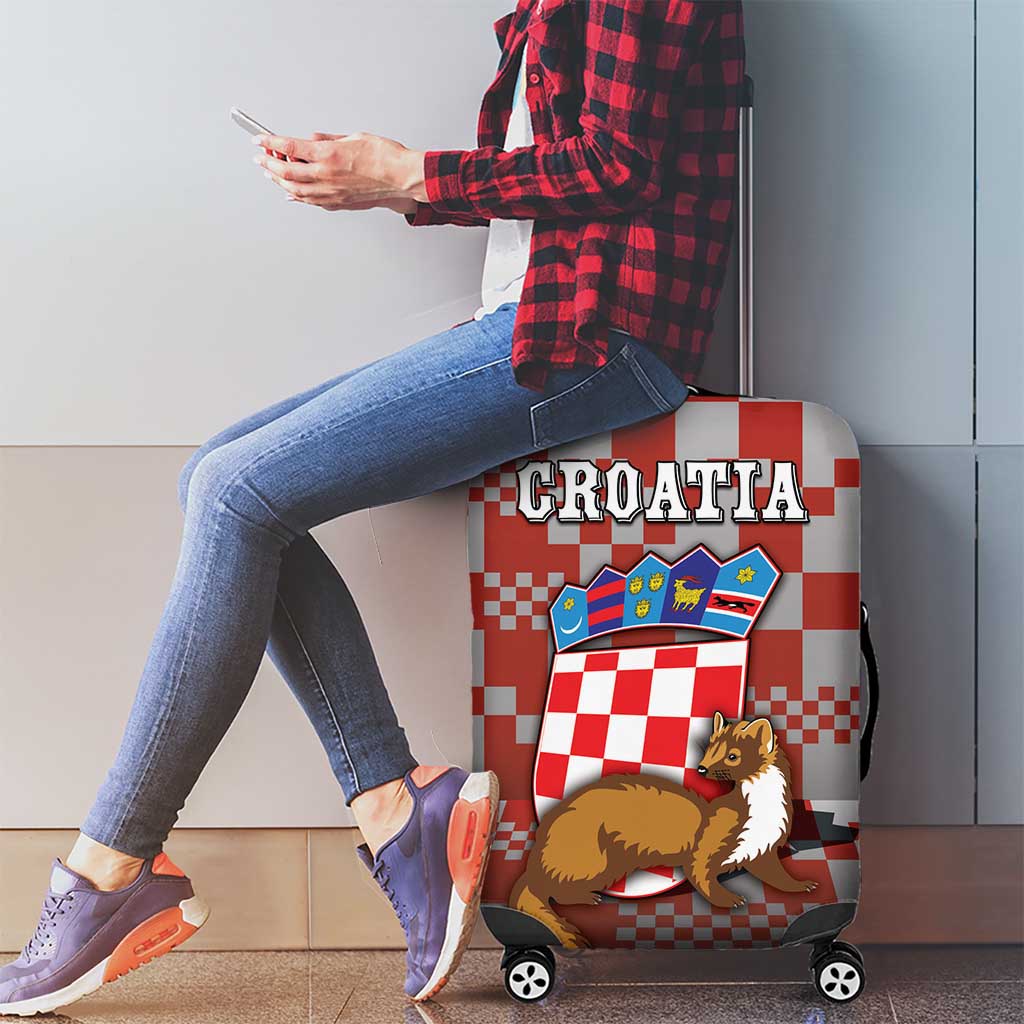 Croatia Luggage Cover Kuna Zlatica With Symbol DT05