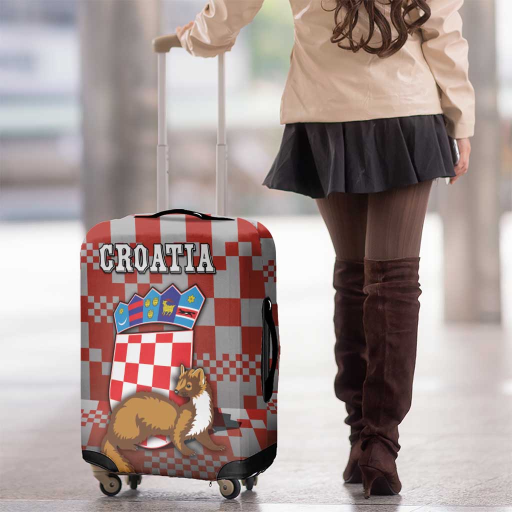 Croatia Luggage Cover Kuna Zlatica With Symbol DT05