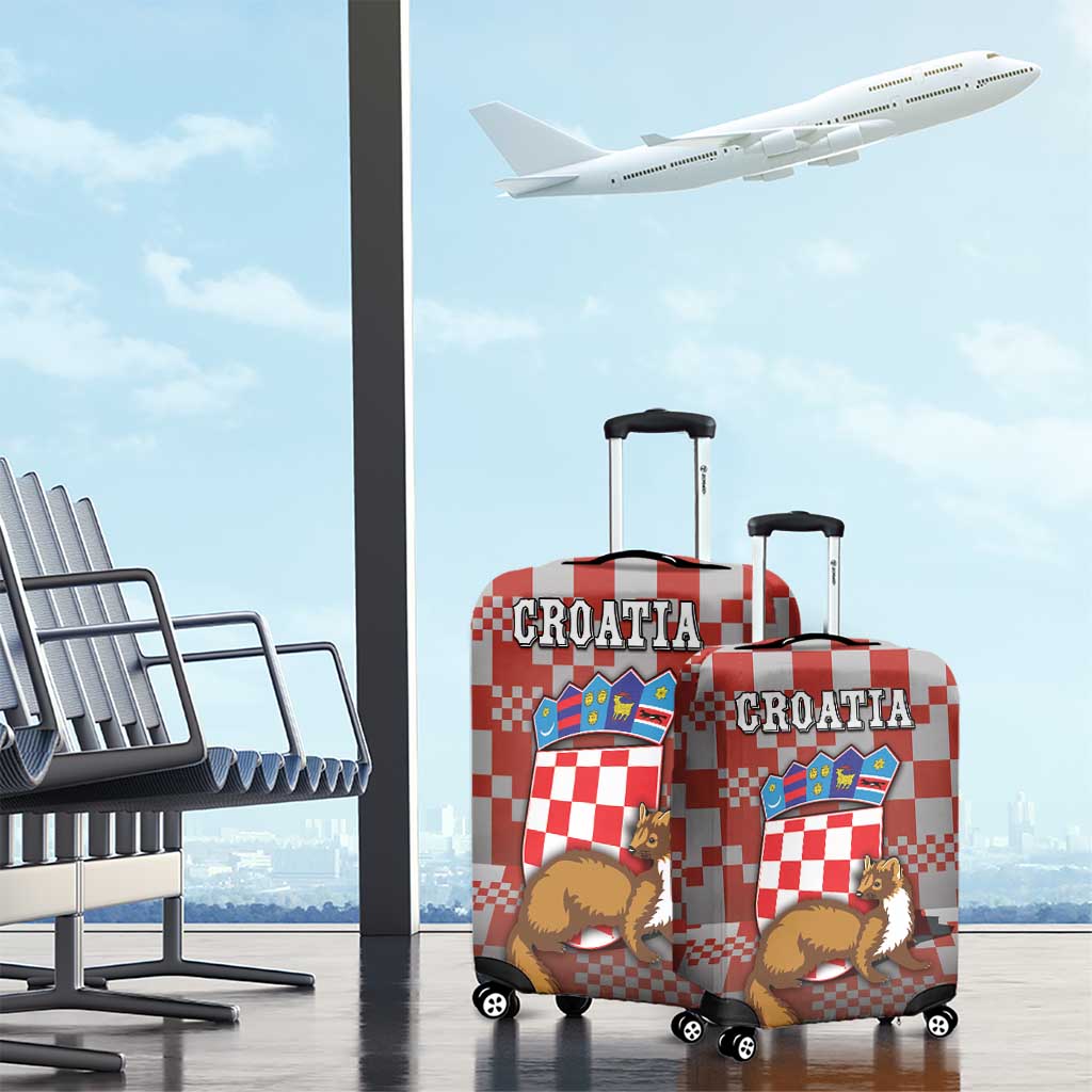 Croatia Luggage Cover Kuna Zlatica With Symbol DT05