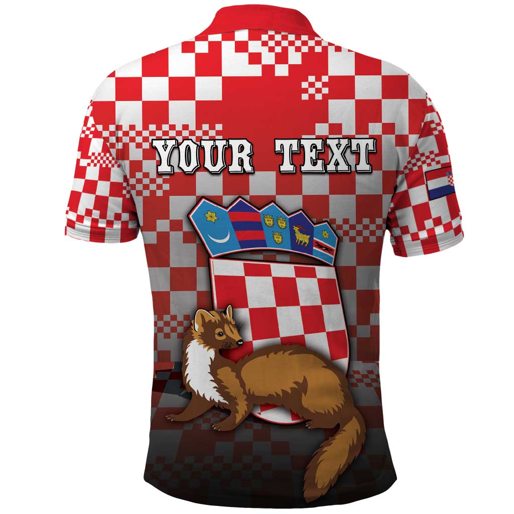 Personalized Croatia Polo Shirt Kuna Zlatica With Symbol DT05