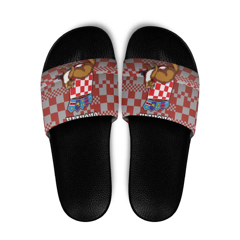 Croatia Slide Sandals Kuna Zlatica With Symbol DT05