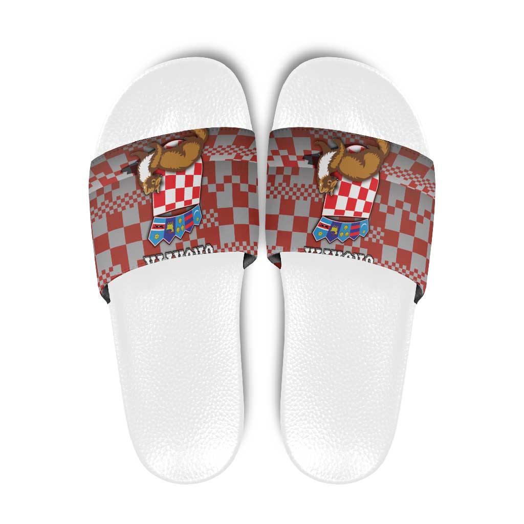 Croatia Slide Sandals Kuna Zlatica With Symbol DT05
