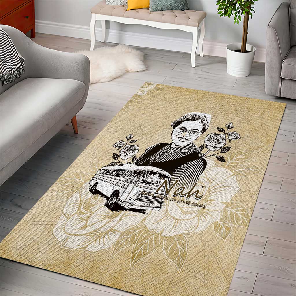 Nah Rosa Parks African Area Rug Black Women History DT05