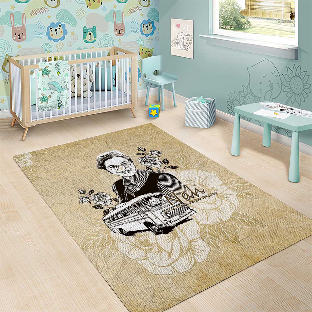 Nah Rosa Parks African Area Rug Black Women History DT05