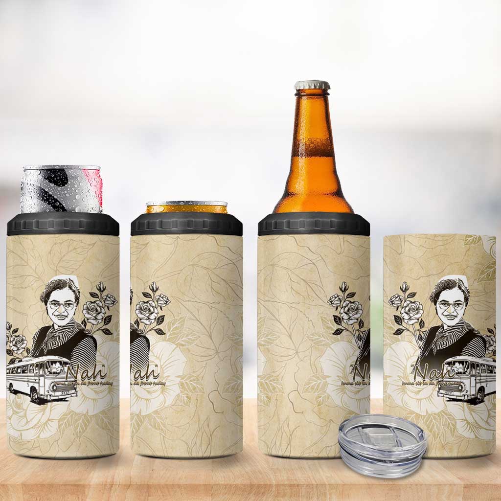 Nah Rosa Parks African 4 in 1 Can Cooler Tumbler Black Women History DT05