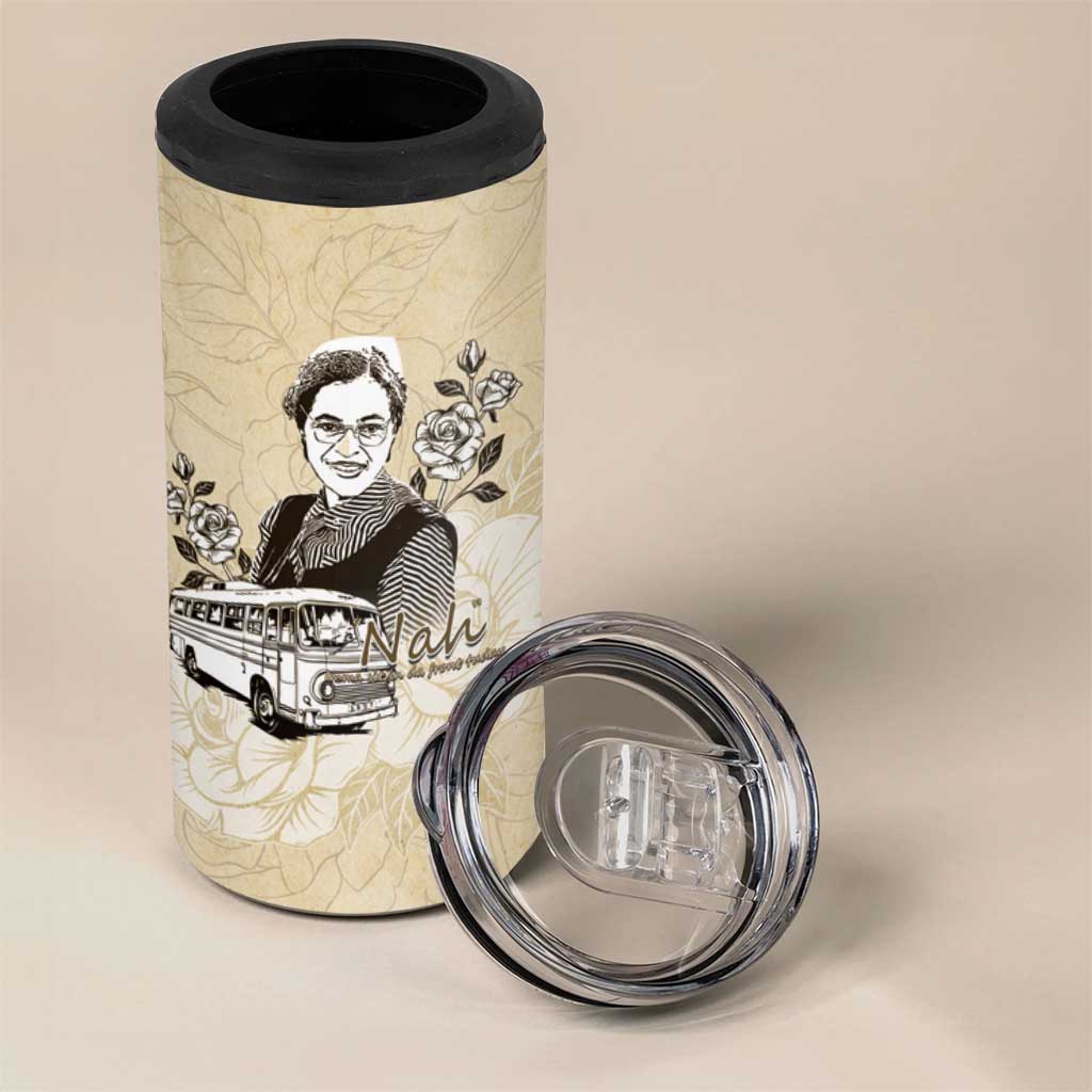 Nah Rosa Parks African 4 in 1 Can Cooler Tumbler Black Women History DT05