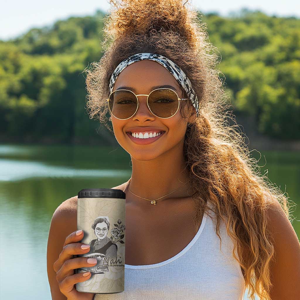 Nah Rosa Parks African 4 in 1 Can Cooler Tumbler Black Women History DT05