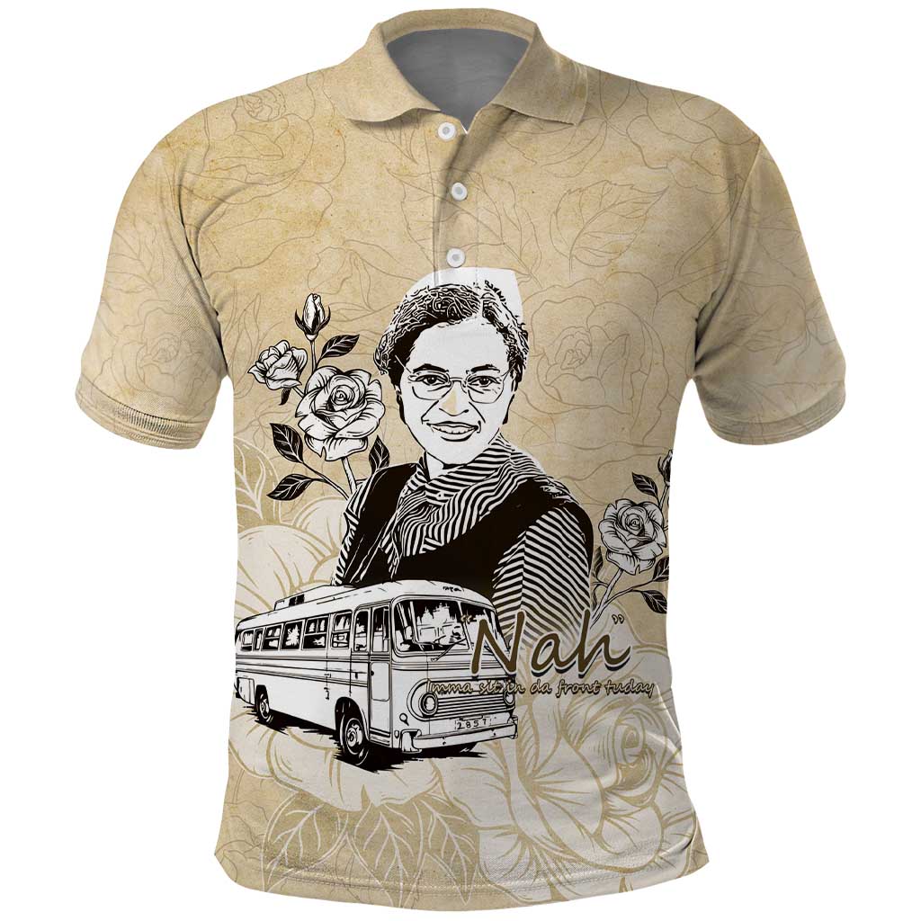 Nah Rosa Parks Polo Shirt Black Women History DT05