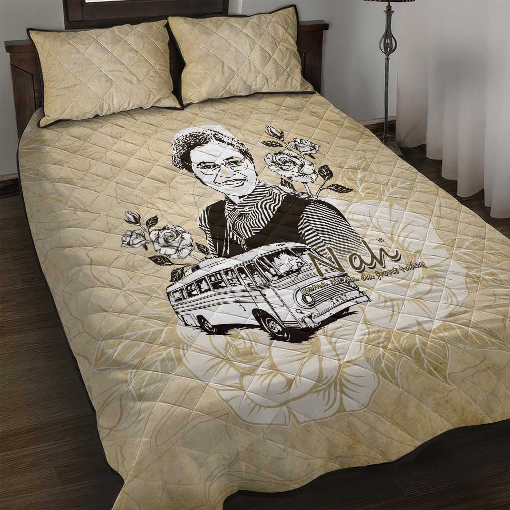 Nah Rosa Parks African Quilt Bed Set Black Women History DT05