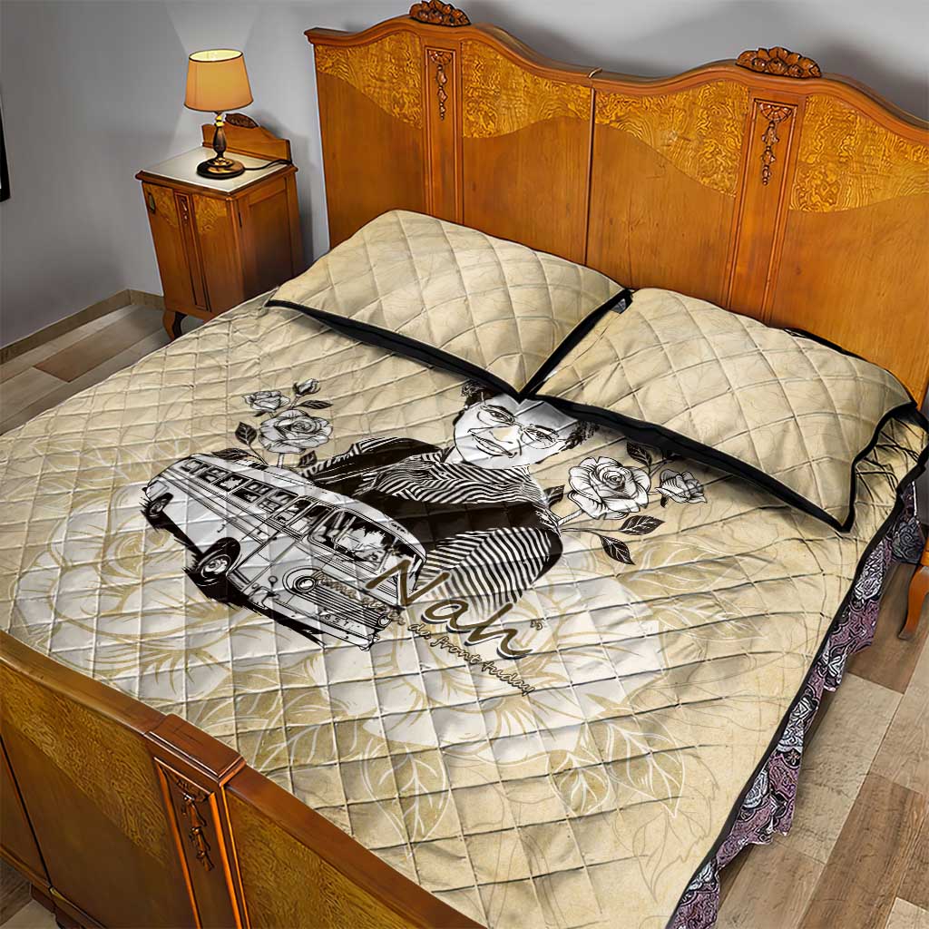 Nah Rosa Parks African Quilt Bed Set Black Women History DT05