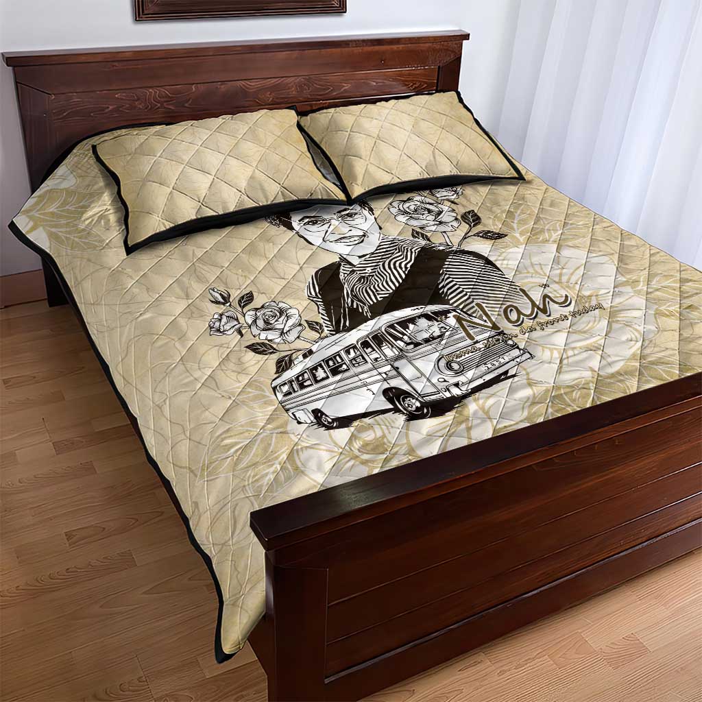 Nah Rosa Parks African Quilt Bed Set Black Women History DT05