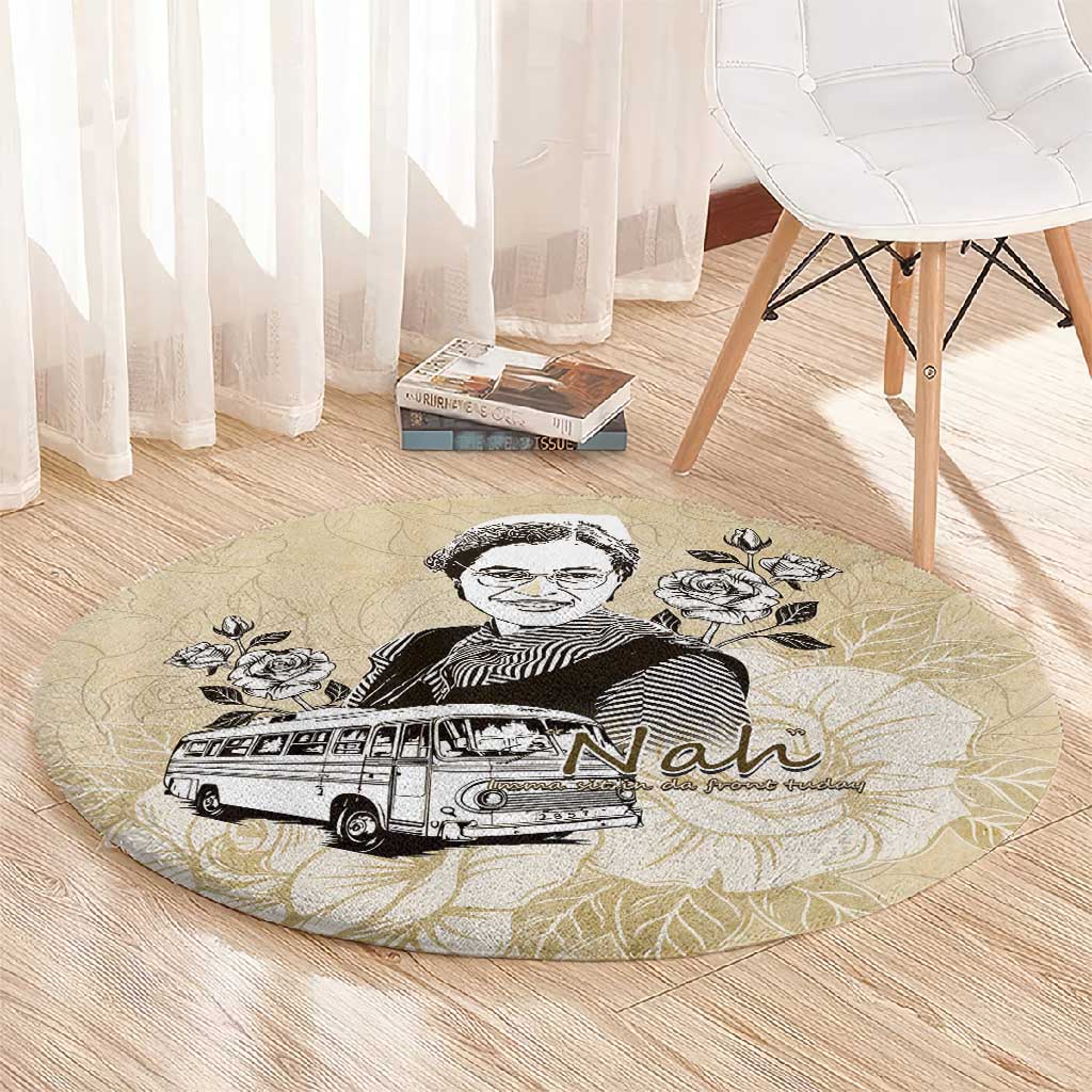 Nah Rosa Parks African Round Carpet Black Women History DT05