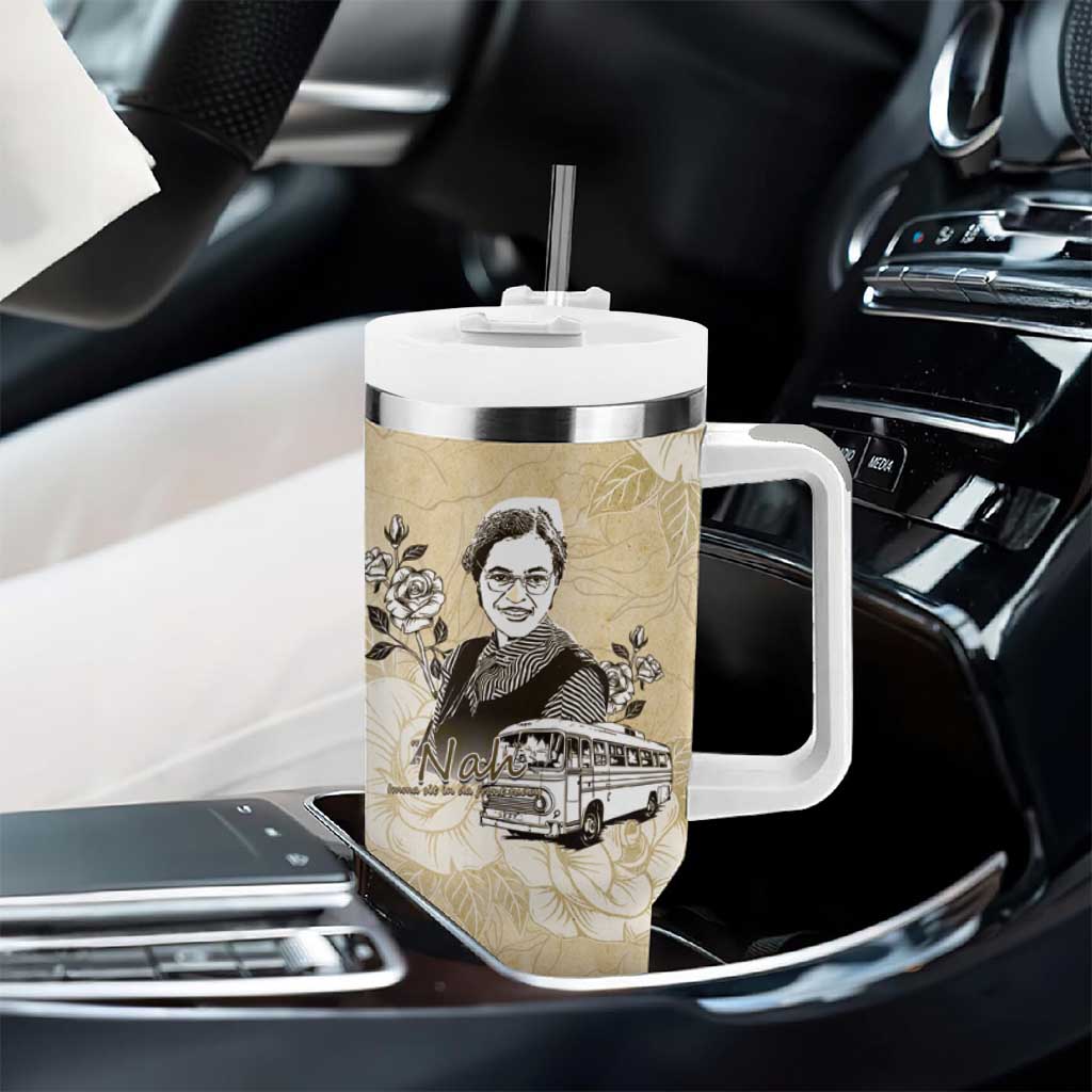 Nah Rosa Parks African Tumbler With Handle Black Women History DT05
