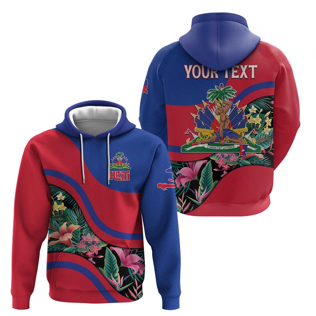Personalized Haiti Hoodie Tropical Hibiscus Flowers DT05