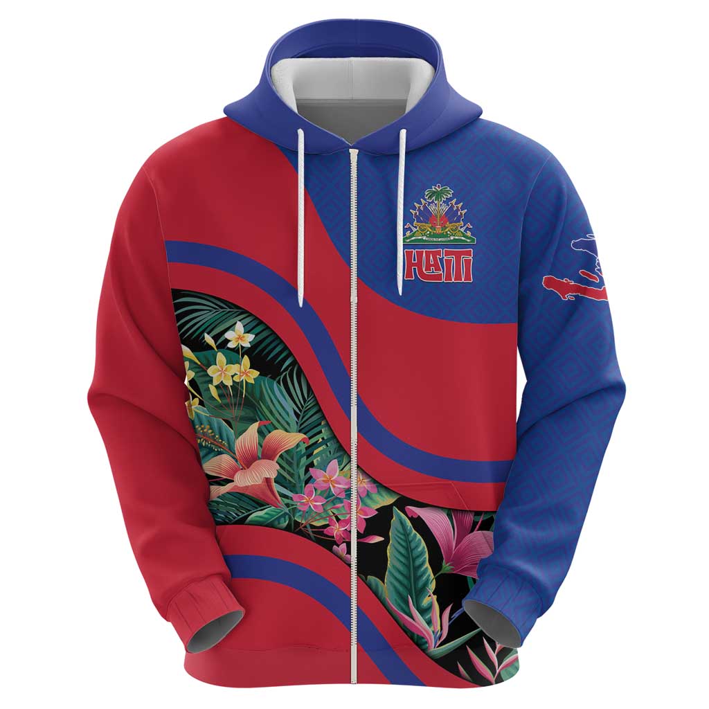 Personalized Haiti Hoodie Tropical Hibiscus Flowers DT05