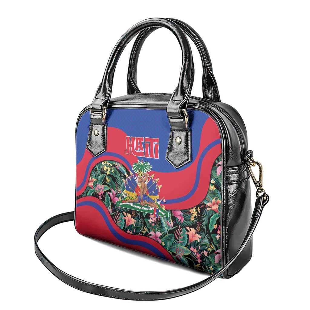 Personalized Haiti Shoulder Handbag Tropical Hibiscus Flowers DT05