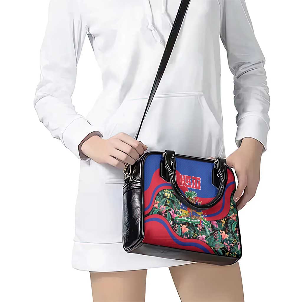 Personalized Haiti Shoulder Handbag Tropical Hibiscus Flowers DT05