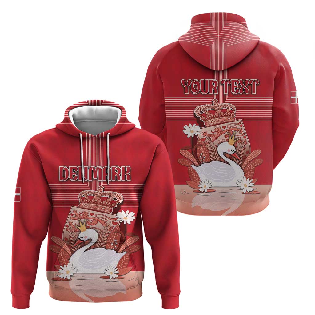 Personalized Denmark Hoodie Mute Swan With Symbol DT05