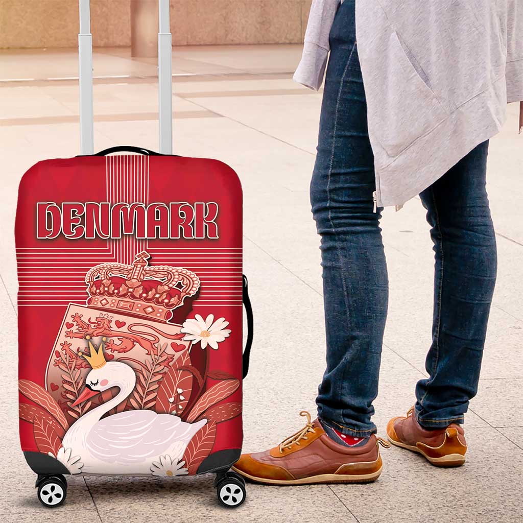 Denmark Luggage Cover Mute Swan With Symbol DT05