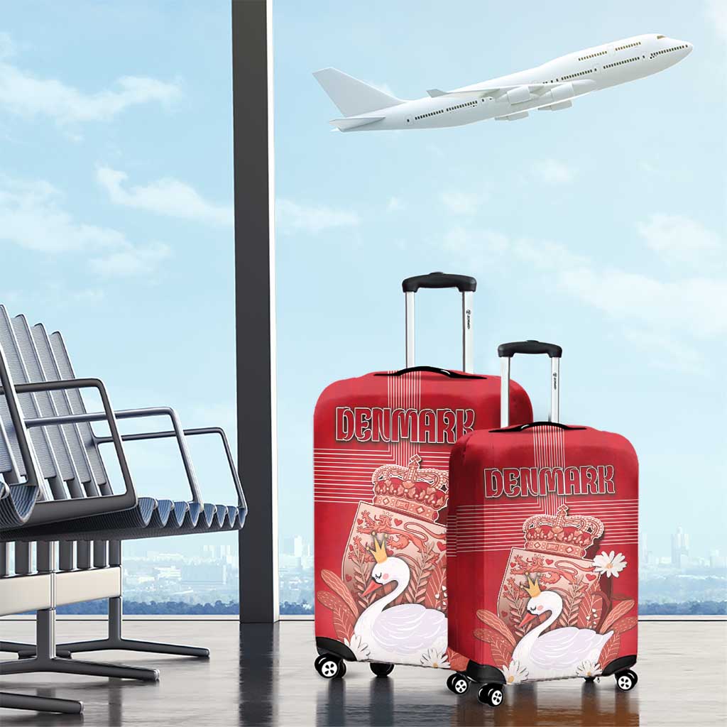 Denmark Luggage Cover Mute Swan With Symbol DT05
