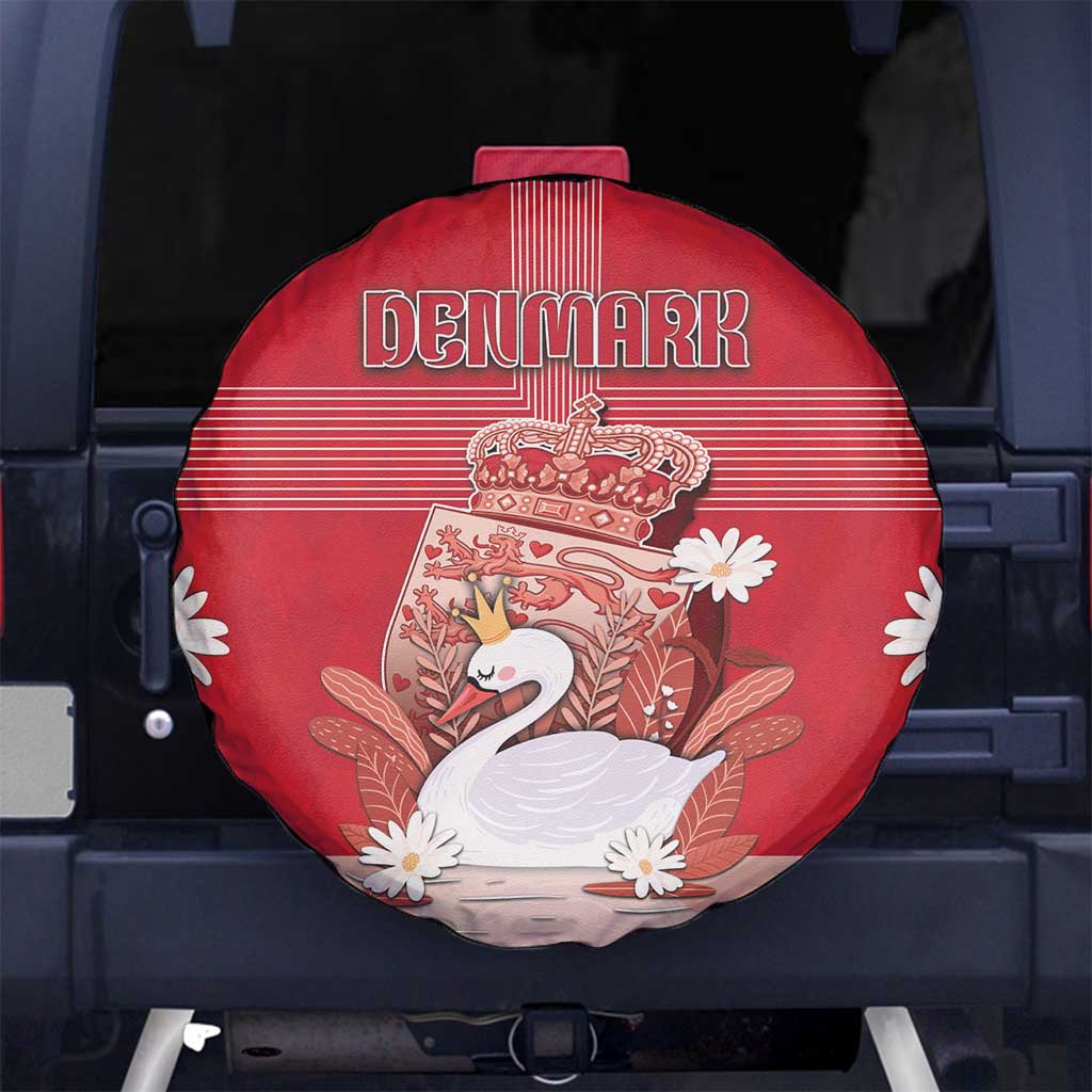 Denmark Spare Tire Cover Mute Swan With Symbol DT05