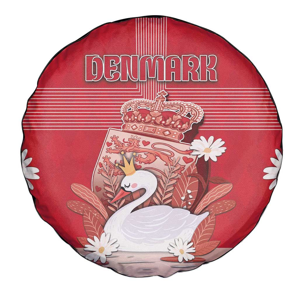 Denmark Spare Tire Cover Mute Swan With Symbol DT05