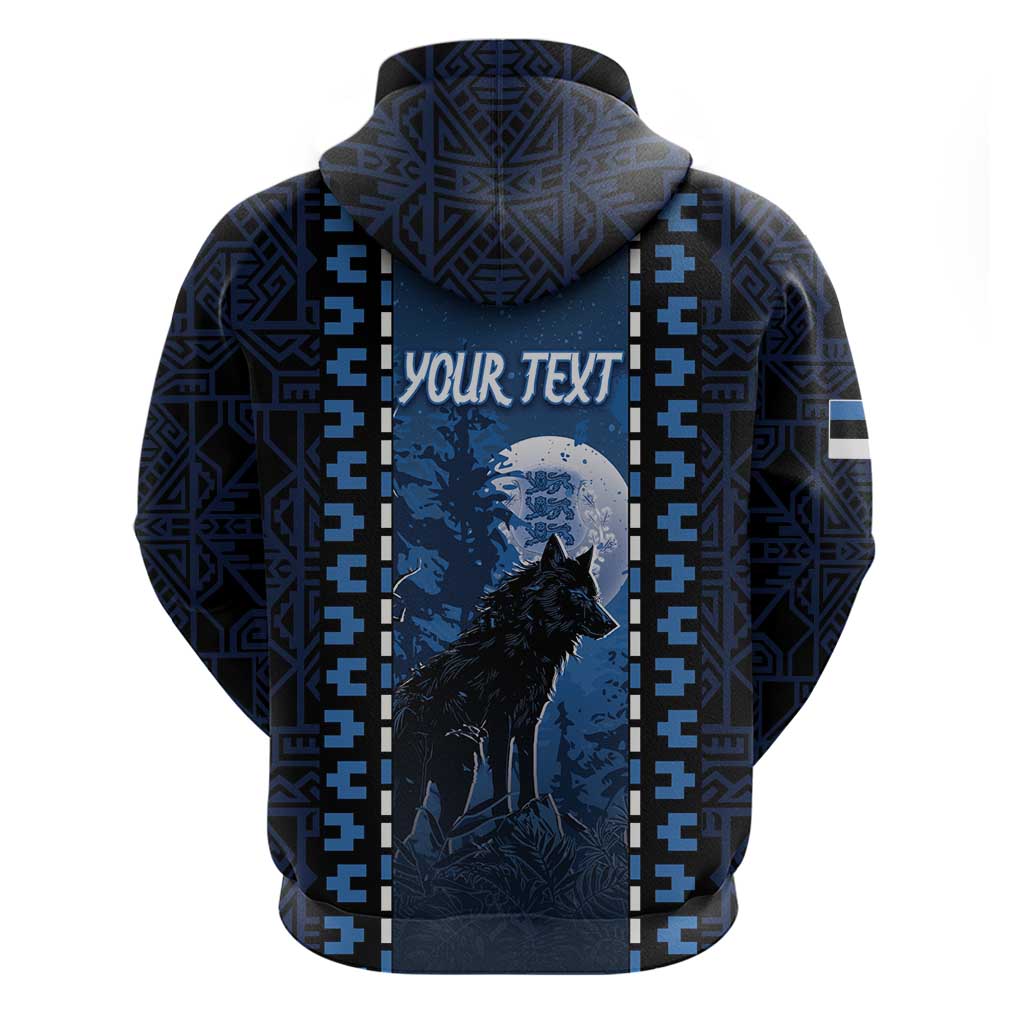 Personalized Estonia Hoodie Night Wolf With Pattern DT05