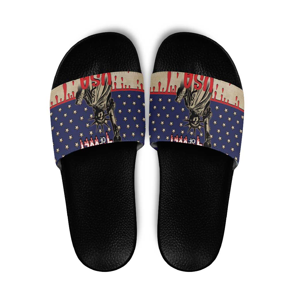 USA 4th Of July Slide Sandals We The People DT05