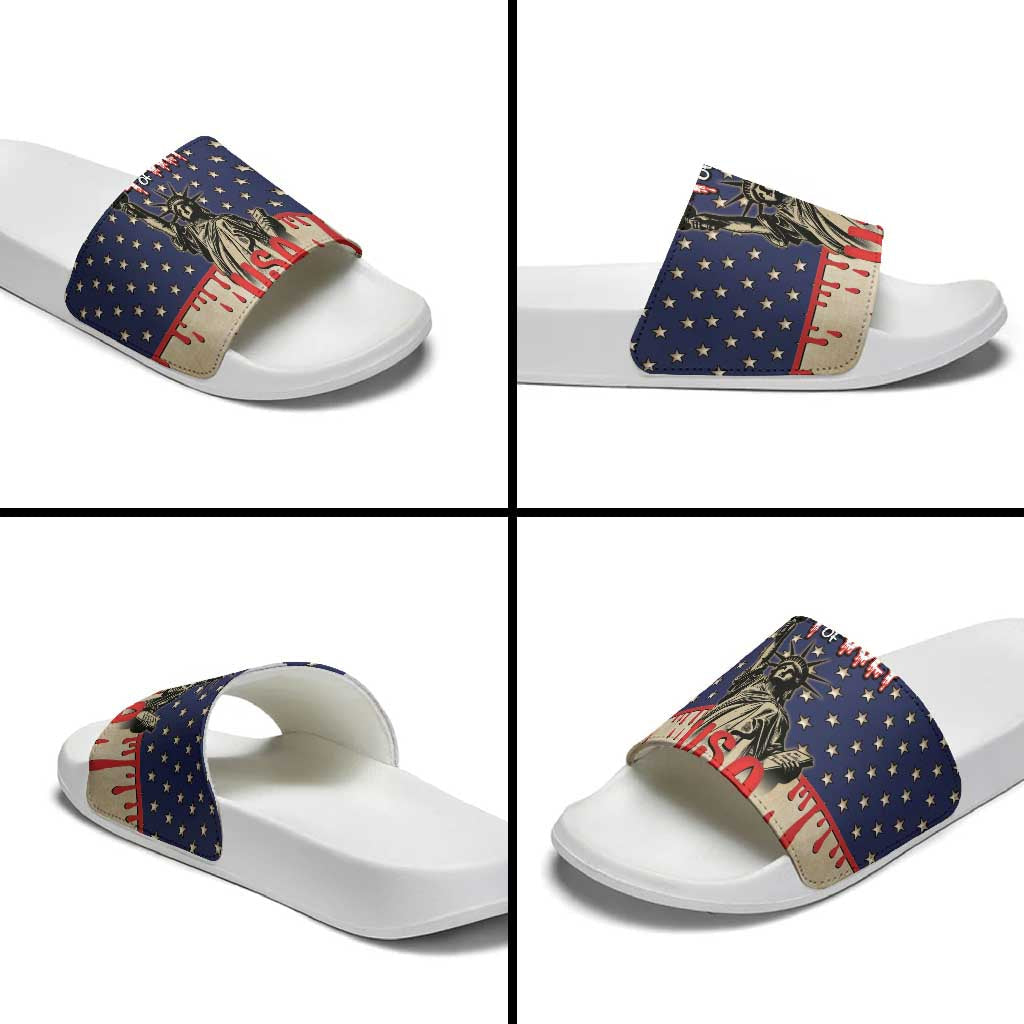 USA 4th Of July Slide Sandals We The People DT05