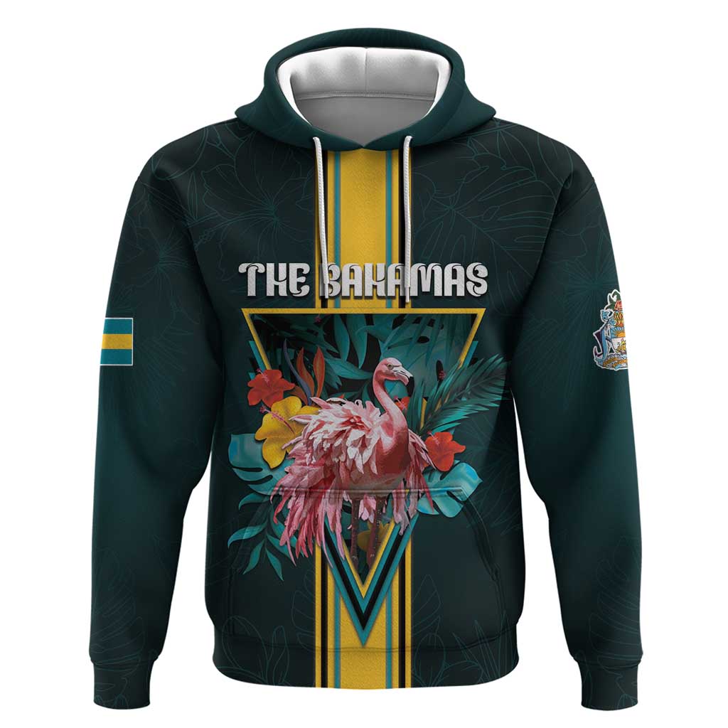 Personalized The Bahamas Hoodie The Flamingo Tropical Flowers DT05