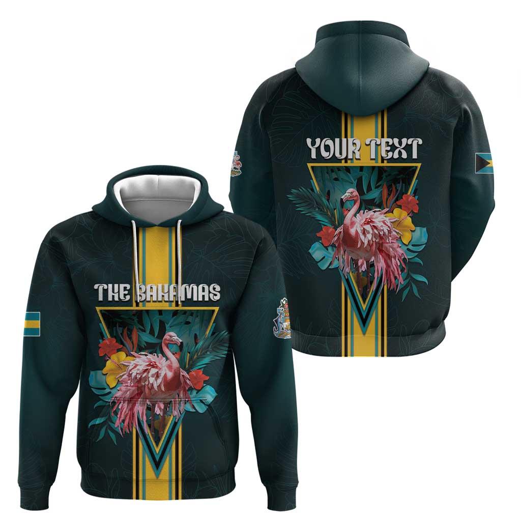 Personalized The Bahamas Hoodie The Flamingo Tropical Flowers DT05