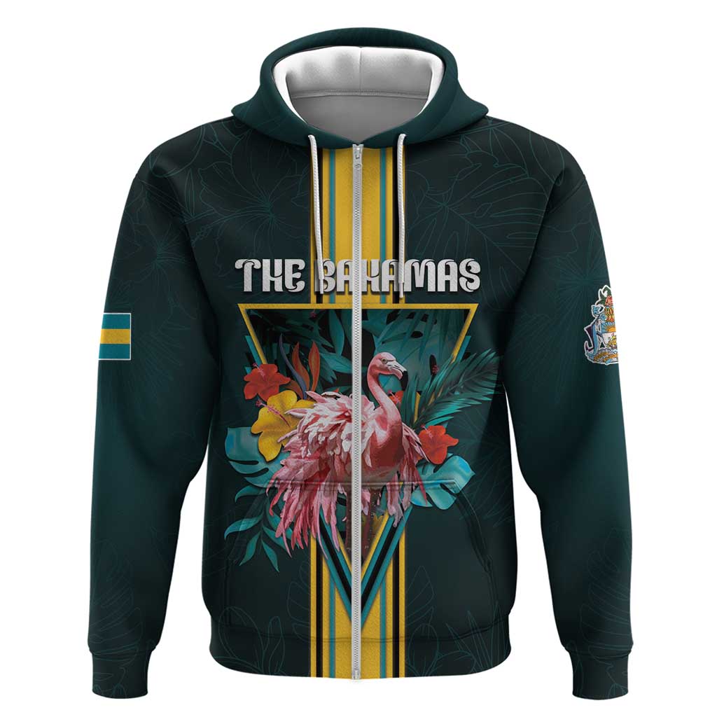 Personalized The Bahamas Hoodie The Flamingo Tropical Flowers DT05