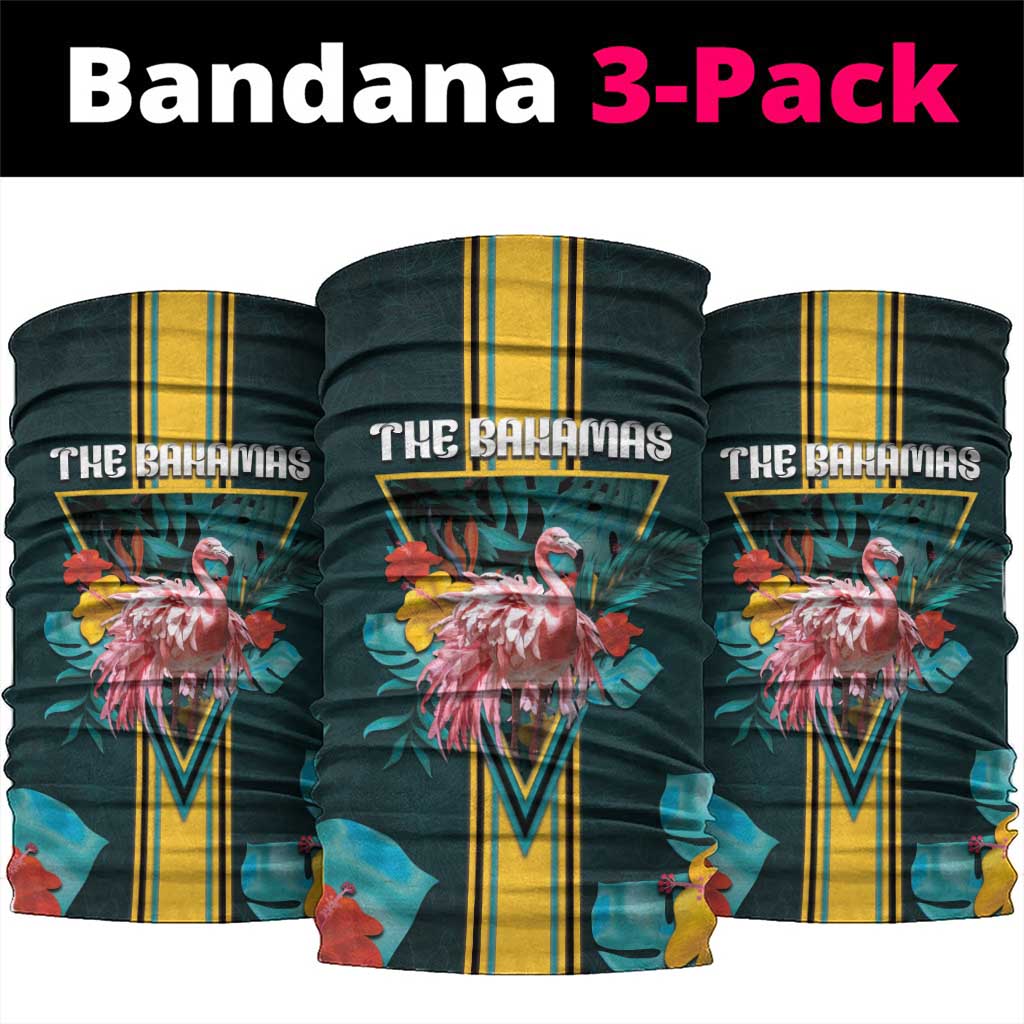 The Bahamas Neck Gaiter The Flamingo Tropical Flowers DT05