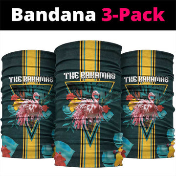 The Bahamas Neck Gaiter The Flamingo Tropical Flowers DT05