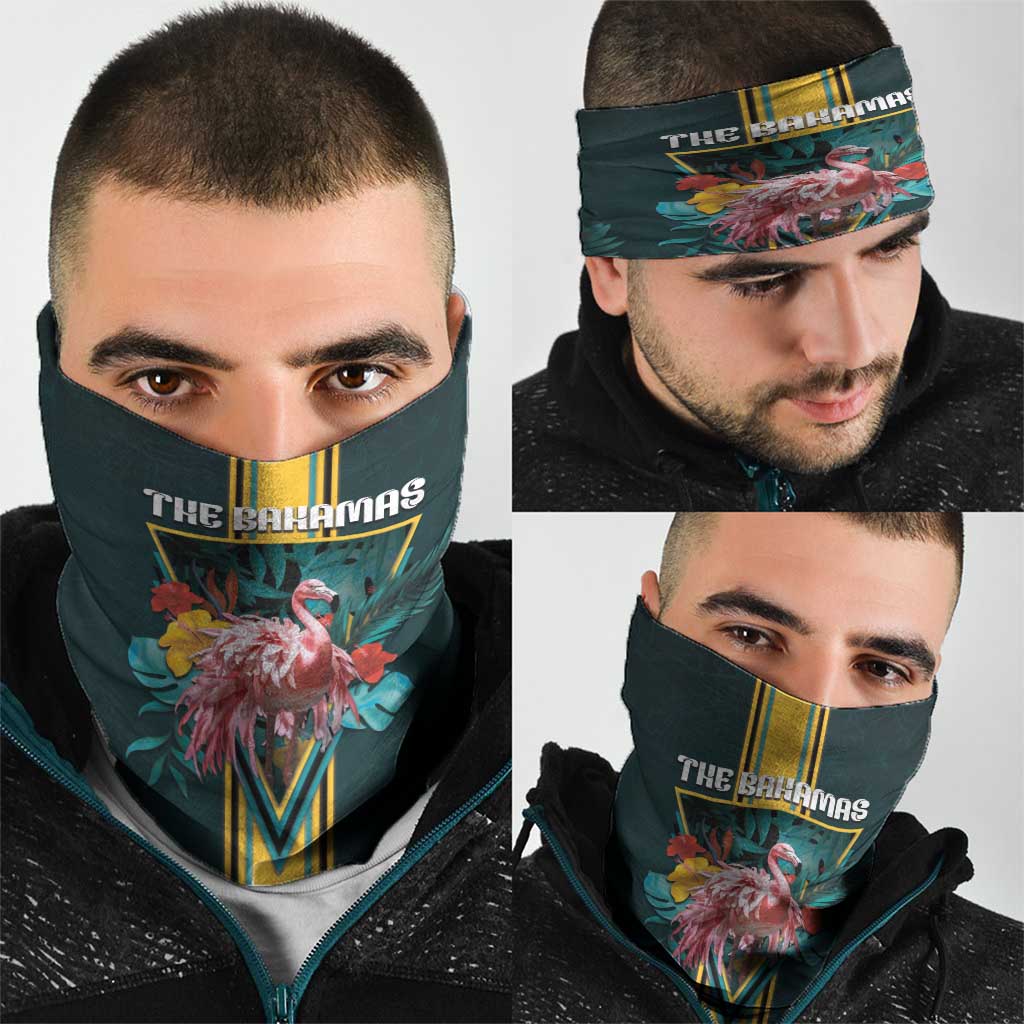 The Bahamas Neck Gaiter The Flamingo Tropical Flowers DT05