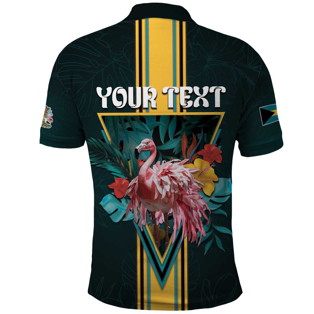 Personalized The Bahamas Polo Shirt The Flamingo Tropical Flowers DT05
