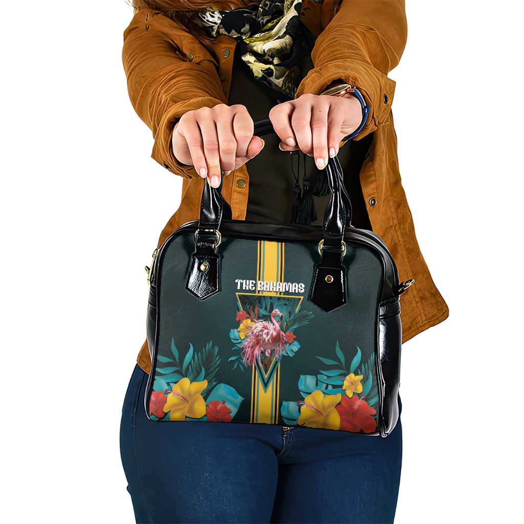 The Bahamas Shoulder Handbag The Flamingo Tropical Flowers DT05