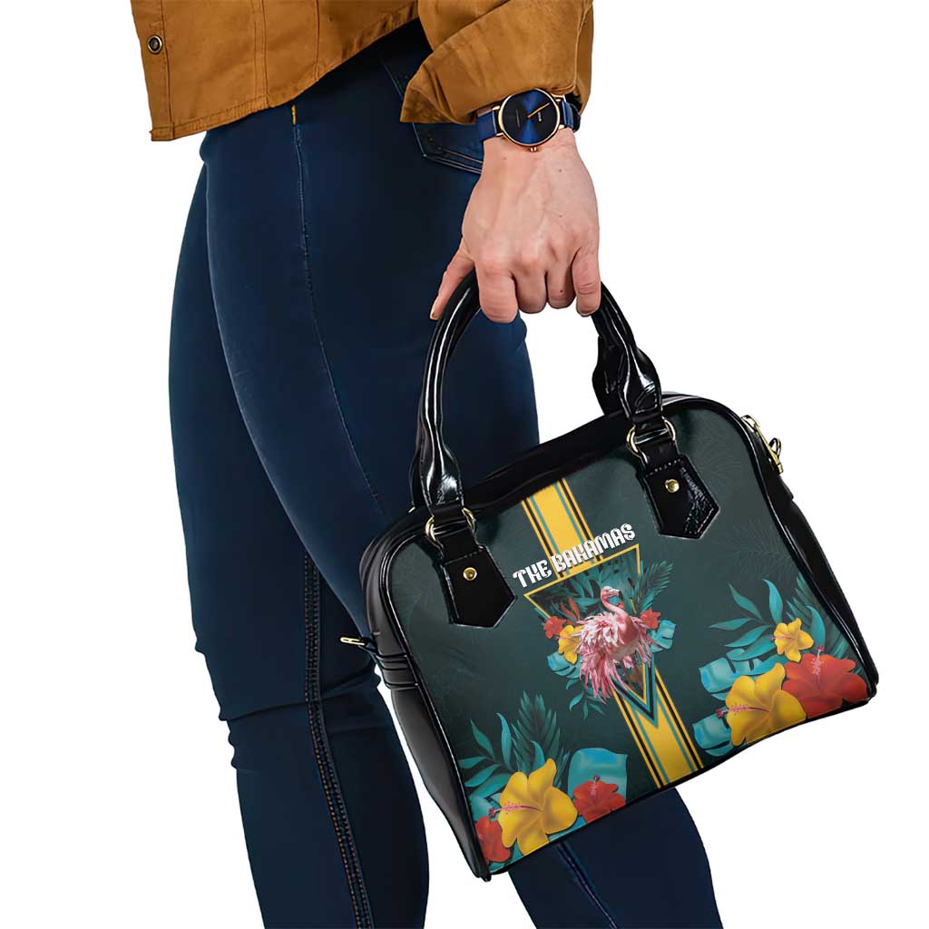 The Bahamas Shoulder Handbag The Flamingo Tropical Flowers DT05